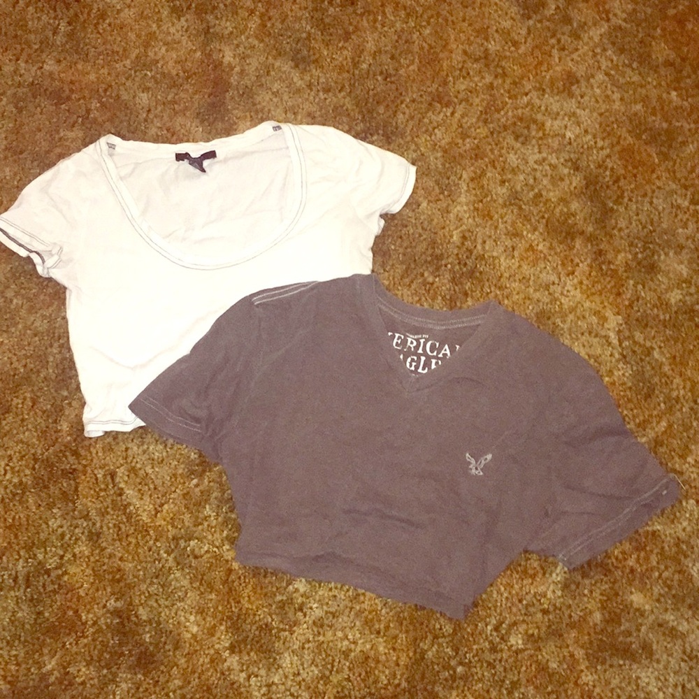 American Eagle/Forever 21 Cropped T-shirt Bundle